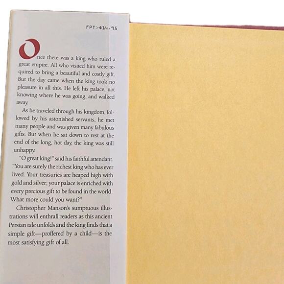Signed A Gift For The King : A Persian Tale Retold By Christopher Manson Ist Ed - Picture 3 of 7